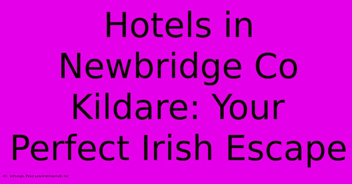 Hotels In Newbridge Co Kildare: Your Perfect Irish Escape