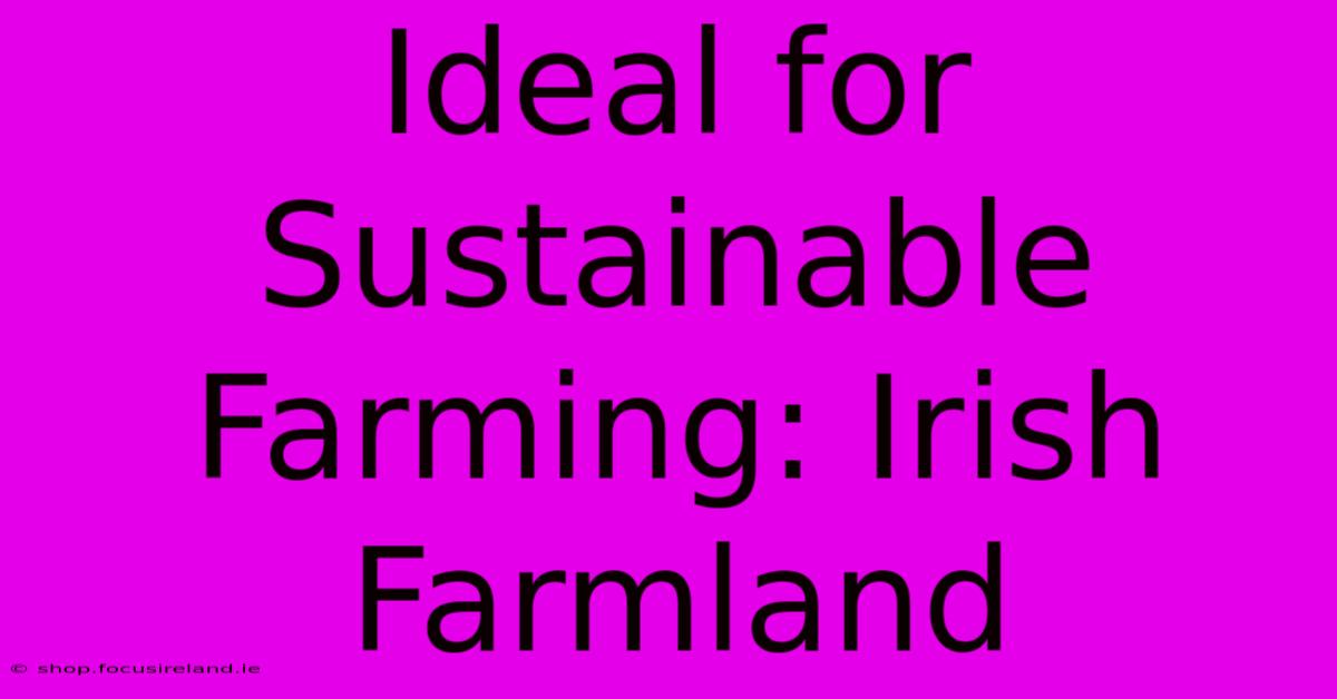 Ideal For Sustainable Farming: Irish Farmland