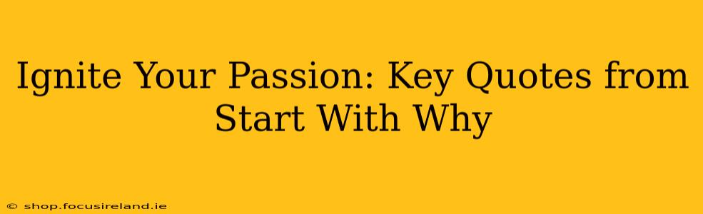 Ignite Your Passion: Key Quotes from Start With Why