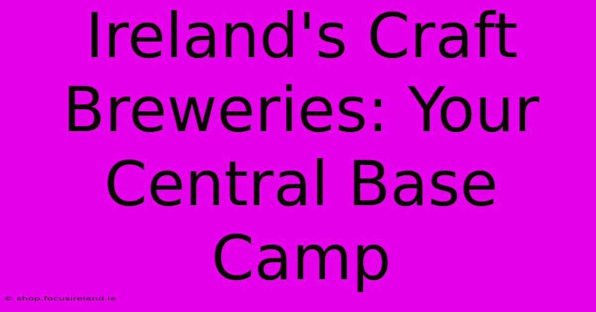 Ireland's Craft Breweries: Your Central Base Camp