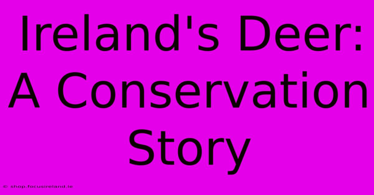 Ireland's Deer: A Conservation Story