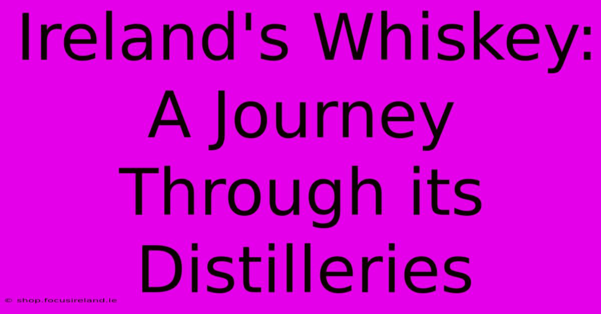 Ireland's Whiskey: A Journey Through Its Distilleries