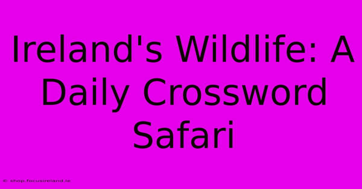 Ireland's Wildlife: A Daily Crossword Safari