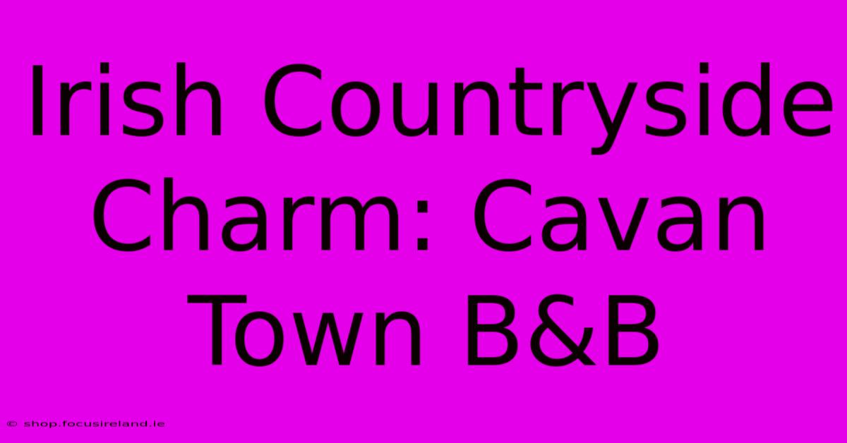 Irish Countryside Charm: Cavan Town B&B