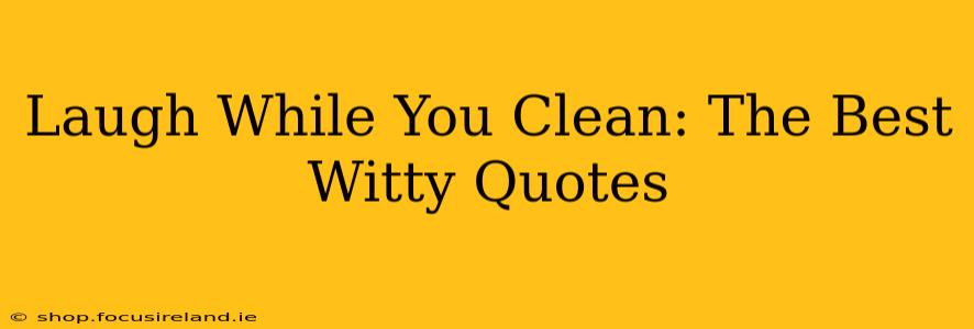 Laugh While You Clean: The Best Witty Quotes