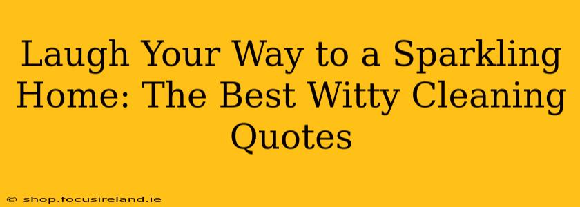 Laugh Your Way to a Sparkling Home: The Best Witty Cleaning Quotes