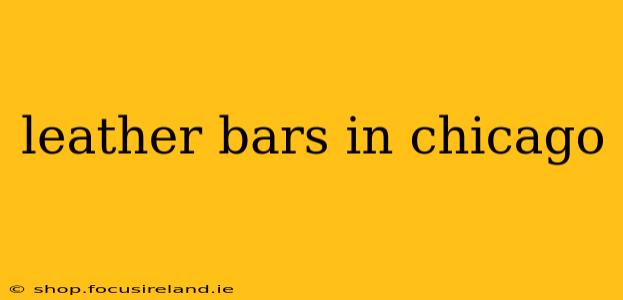 leather bars in chicago