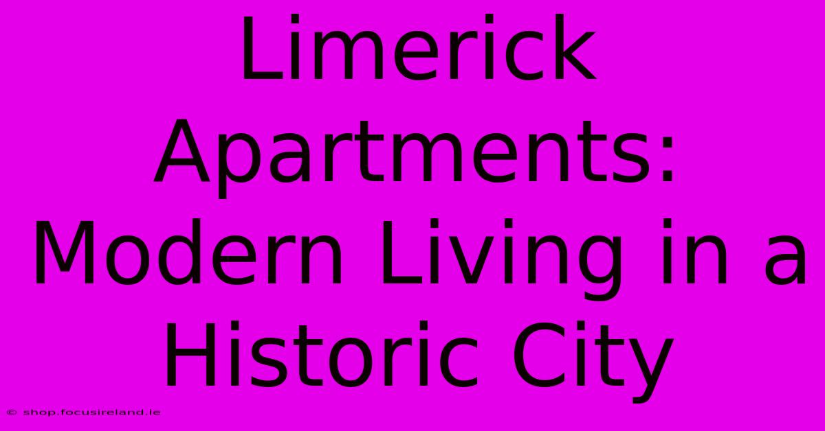 Limerick Apartments:  Modern Living In A Historic City