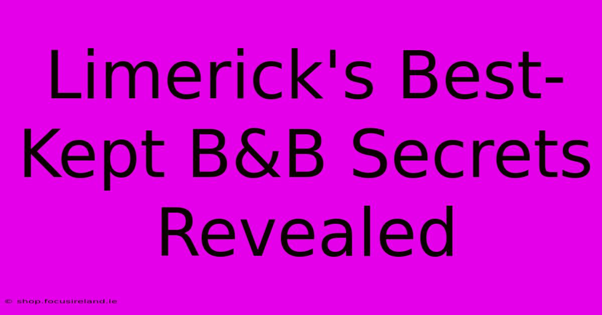 Limerick's Best-Kept B&B Secrets Revealed