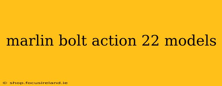 marlin bolt action 22 models