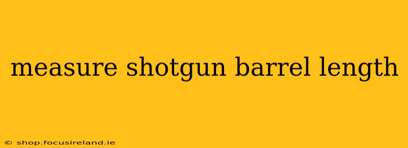 measure shotgun barrel length