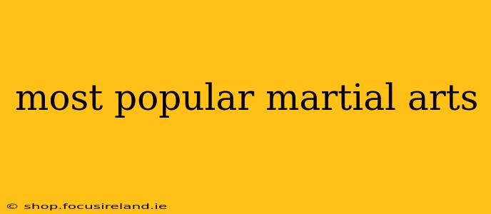 most popular martial arts