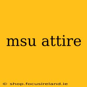 msu attire