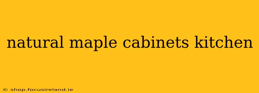 natural maple cabinets kitchen