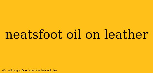 neatsfoot oil on leather