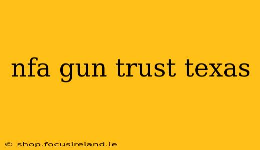 nfa gun trust texas