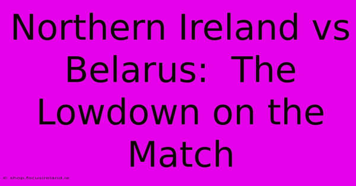 Northern Ireland Vs Belarus:  The Lowdown On The Match