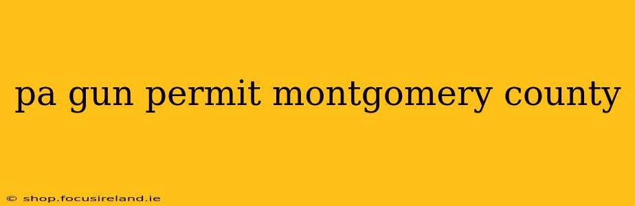pa gun permit montgomery county