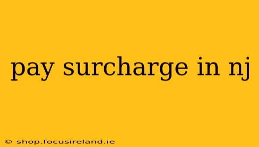 pay surcharge in nj