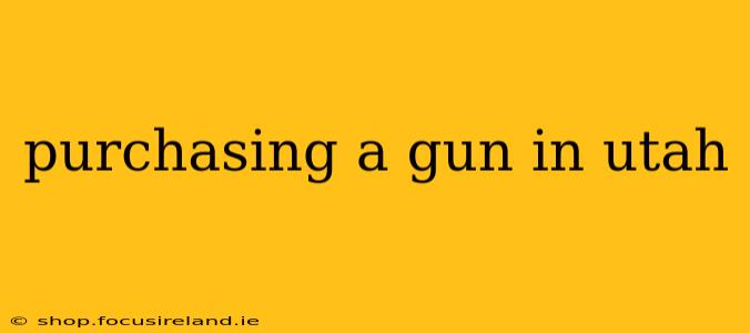 purchasing a gun in utah