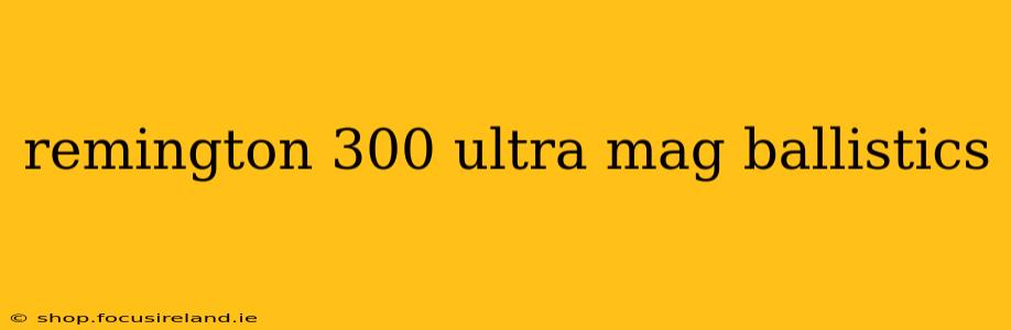 remington 300 ultra mag ballistics