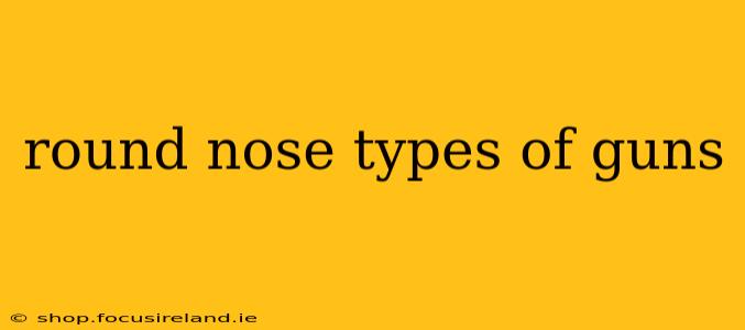 round nose types of guns