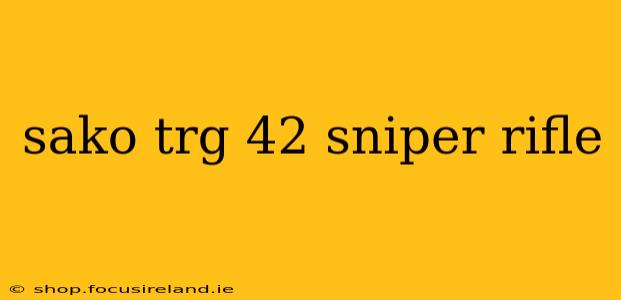 sako trg 42 sniper rifle