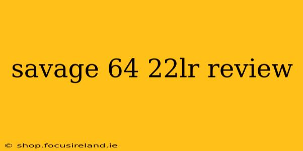 savage 64 22lr review