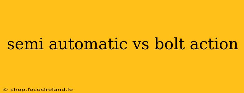 semi automatic vs bolt action