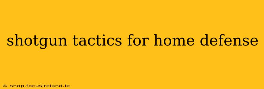 shotgun tactics for home defense