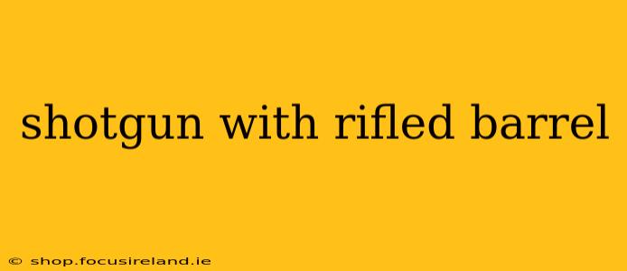 shotgun with rifled barrel