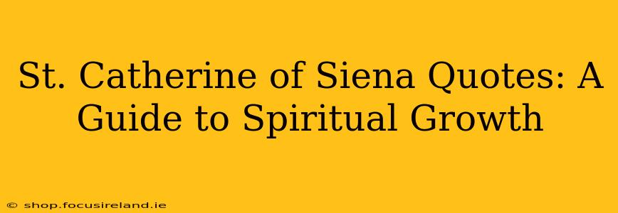 St. Catherine of Siena Quotes: A Guide to Spiritual Growth