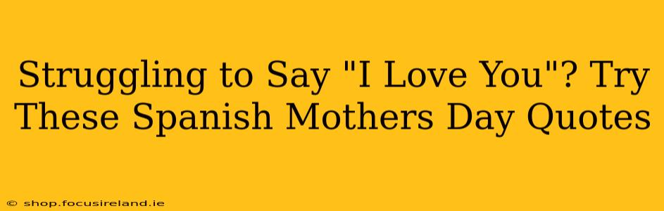 Struggling to Say "I Love You"? Try These Spanish Mothers Day Quotes