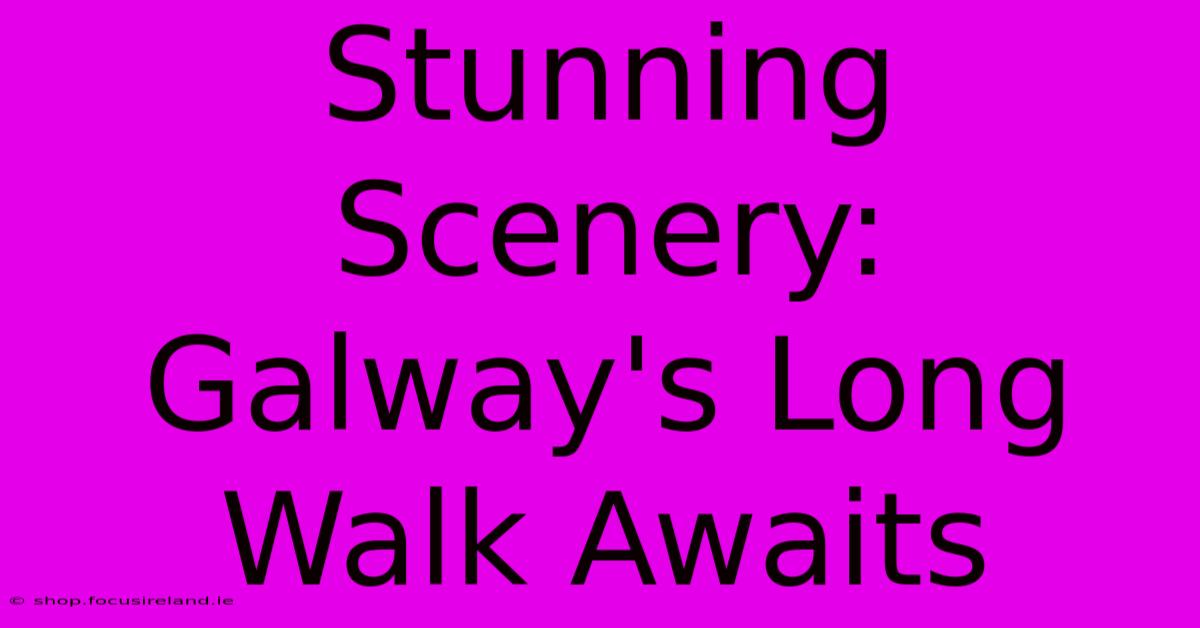 Stunning Scenery: Galway's Long Walk Awaits