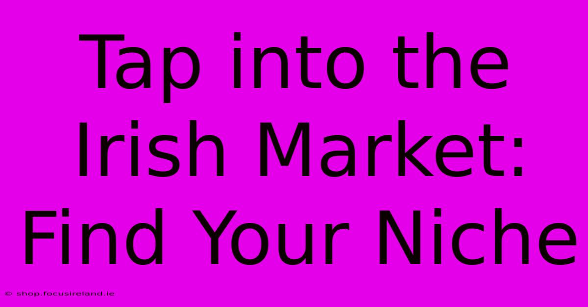 Tap Into The Irish Market: Find Your Niche