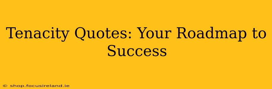Tenacity Quotes: Your Roadmap to Success