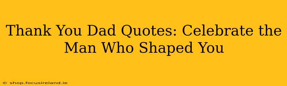 Thank You Dad Quotes: Celebrate the Man Who Shaped You