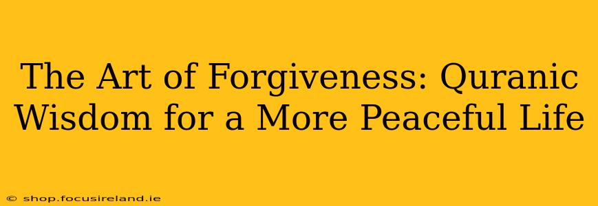 The Art of Forgiveness: Quranic Wisdom for a More Peaceful Life
