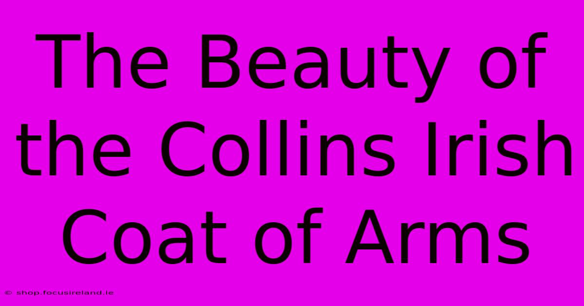 The Beauty Of The Collins Irish Coat Of Arms