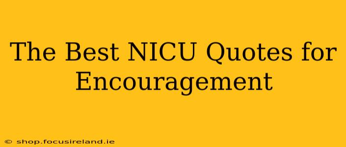 The Best NICU Quotes for Encouragement
