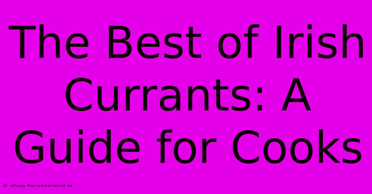 The Best Of Irish Currants: A Guide For Cooks