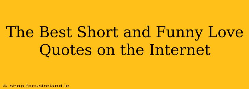 The Best Short and Funny Love Quotes on the Internet