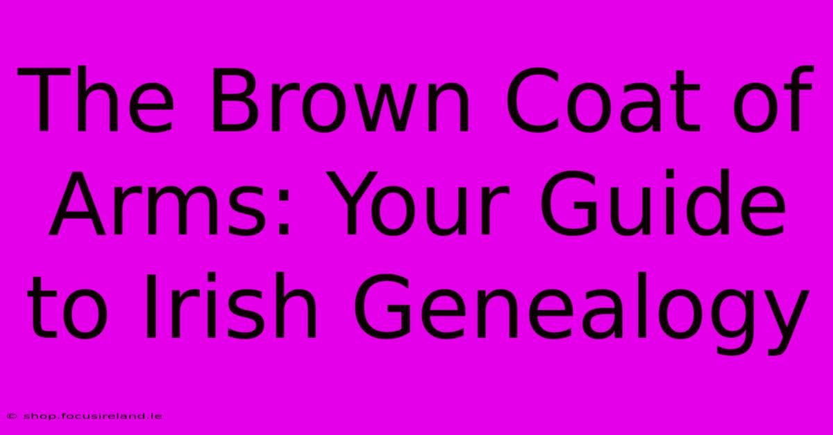 The Brown Coat Of Arms: Your Guide To Irish Genealogy