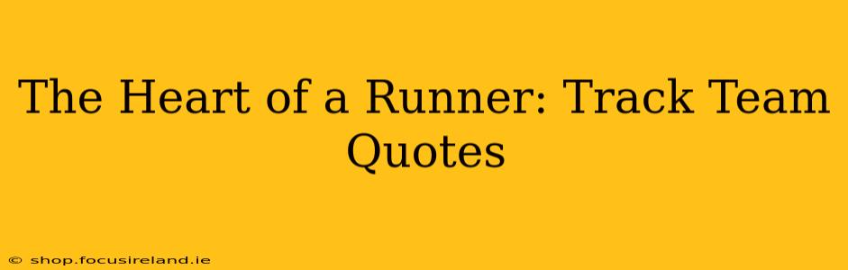 The Heart of a Runner: Track Team Quotes