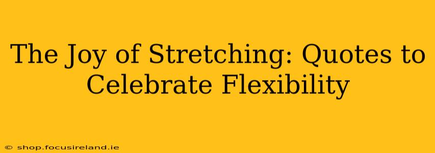 The Joy of Stretching: Quotes to Celebrate Flexibility