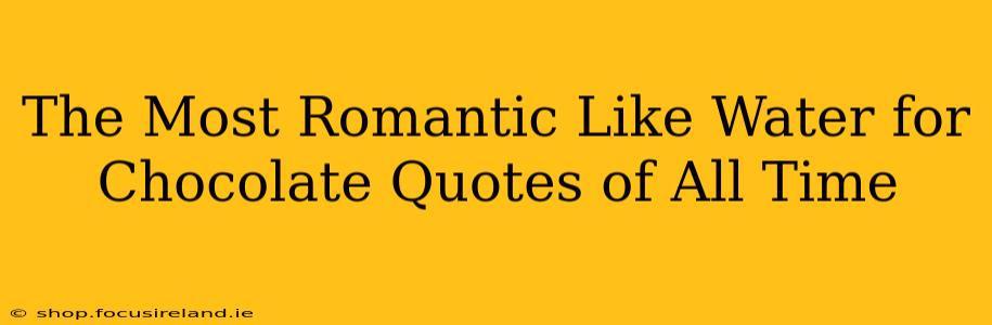The Most Romantic Like Water for Chocolate Quotes of All Time