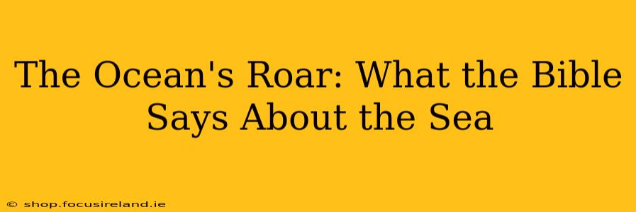 The Ocean's Roar: What the Bible Says About the Sea