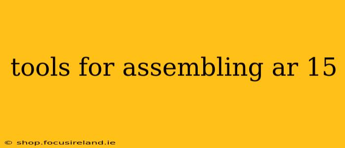 tools for assembling ar 15