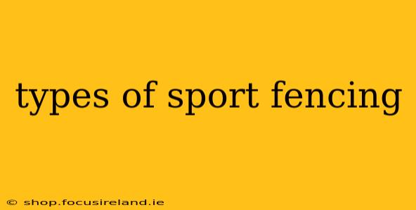 types of sport fencing