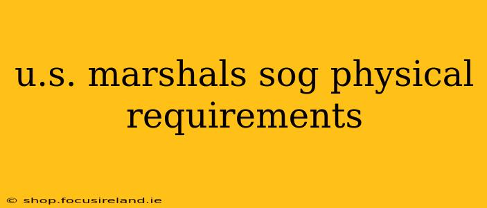 u.s. marshals sog physical requirements